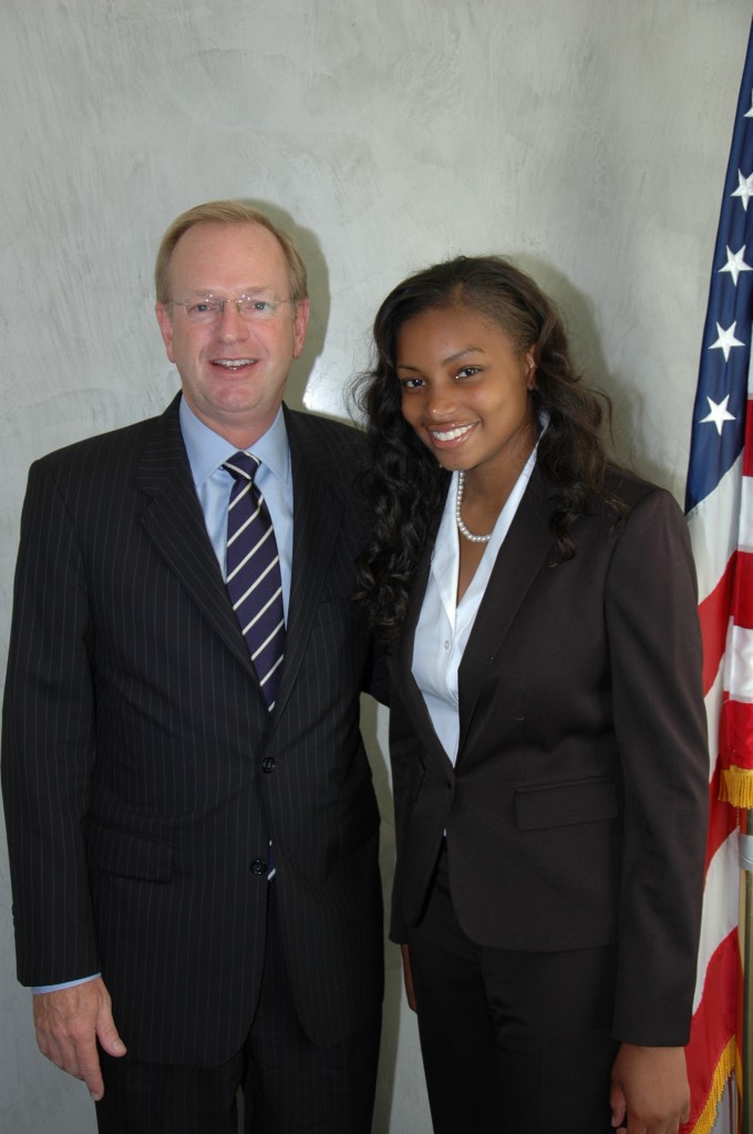 2013-2014 YOY Kiana Knowlland with BGCA President & CEO, Jim Clark